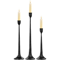 Iron Taper Candle Holder Set Of 3 - Decorative Tall Candle Stand  Candlestick Holder For Wedding  Dining Table  Party Decoration