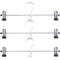 Tosnail 15 Pack Stackable Skirt Pants Clothes Hangers With Non-Slip Clips  Add-On Hangers  Cascading Hangers Space Saving Closet Organizer