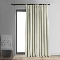 Hpd Half Price Drapes Signature Velvet Thermal Blackout Curtains For Living Room 120 Inch Long (1 Panel) Rod Pocket Insulated Blackout Curtains For Bedroom Window Curtains  100W X 120L  Off White