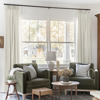 Twopages 26 W X 96 L Inch Pinch Pleat Unlined Darkening Drape Faux Linen Curtain Drapery Panel For Living Room Bedroom Meetingroom Club Theater Patio Door (1 Panel) Ivory White