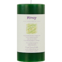 Crystal Journey Crystal J Candle Money Pillar  1 Ea