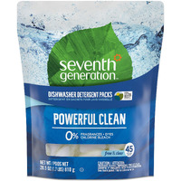 Seventh Generation Dishwasher Detergent Packs  Free & Clear  45 Count
