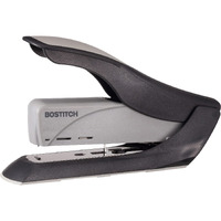 Bostitch 60 Sheet Heavy Duty Stapler - Two Fingers  No Effort  Spring Powered Stapler - Gray (1200)