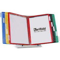 Tarifold Desktop Reference And Display System 20 Display Pockets Assorted Colors (D292)