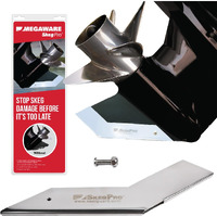 Megaware Skegpro 663 - Protects Against Damage From Ramp Dragging  Rocks  Debris And Submerged Objects - Stainless Steel Skeg Protector - Fits Yamaha Motors - See Listing Details
