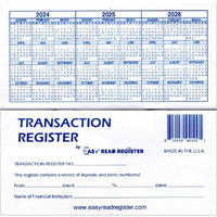18 Check Registers 24/25/26 Calendars For Personal Checkbook - Checkbook Ledger Transaction Registers Log For Personal Or Business Bank Checking Account  Saving Account