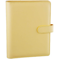 Antner A5 Pu Leather Binder 6 Ring Notebook Photocard Budget Binder Cover For A5 Refill Paper  Refillable Loose Leaf Personal Planner Organizer Binder With Magnetic Buckle  Yellow