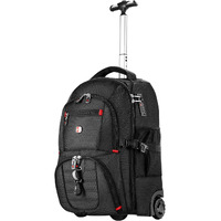 Star Cloud 21X14X9 Rolling Backpack With Wheels - Water-Resistant  17.3"" Laptop Compartment  Ideal Carry-On For Overnight Travel  College  Work - Wheeled Business Backpack For Adults