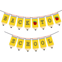 Back To School Pencil Banner - First Day Of School Banner - Back To School Banner - Classroom Decor - Teacher Banner - Back To School Party Decorations