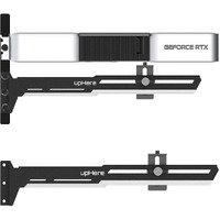 Uphere Black&White Graphics Card Gpu Brace Support Video Card Sag Holder/Holster Bracket Adjustable Length And Height Support G27654