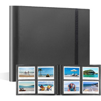 160 Pockets Photo Album For Fujifilm Instax Wide 300 Camera For Polaroid 600 Photo Album  Albums For Polaroid Now+ Now Onestep2 Onestep+ 600 Instant Film Camera  Pop Lab Instant Print Camera (Black)