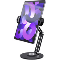 Pzoz Retail Kiosk Ipad Stand  360Rotate Pos Tablet Stand  Fits 6-12.9"" Ipad Mini Pro-Business Supplies Swivel Tablet Holder For Store Cash Register Office Reception Kitchen Desktop Display