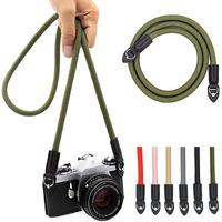 Eorefo Camera Strap Vintage 100Cm Nylon Climbing Rope Camera Neck Shoulder Strap For Micro Single And Dslr Camera.(Army Green)