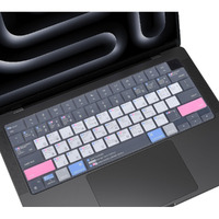 Shortcuts Hotkey Keyboard Cover For 2023-2021 Macbook Pro 14 Inch A2992 A2918 A2779 A2442 With M3-M1 Pro/Max Macbook Pro 16-Inch A2991 A2780 A2485 / Macbook Air 15.3"" 13.6"" A2941 A2681 M2 M3 Skin-Grey