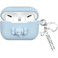 Wonhibo For Airpod Pro Case  Cute Kawaii Cover For Airpod Pro 2019 With Keychain For Women (Elephant)