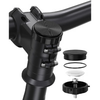 Supmega Airtag Bike Mount  Hidden Bicycle Stem Cap Mount For Airtag  Anti-Theft Bike Gps Tracker Accessory Waterproof Airtag Holder For Bicycles With Headset Cap Size Of 1-1/8"" & 1-1/4""
