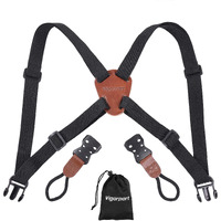 Vigorport Camera Strap Cross Shoulder Straps For Binoculars  Rangefinders Harness Strap Compatible With Canon  Nikon  Sony And Dslr Slr Cameras-Brown
