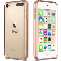 Ulak Ipod Touch 6 Case  Ipod Touch 7 Case  Clear Slim Hybrid Clear Bumper Tpu/Scratch Resistant Hard Pc Back/Corner Shock Absorption Case For Apple Ipod Touch 5Th/6Th/7Th Generation (Rose Gold)