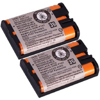 Trianglepatt 2 Pack Hhr-P107 Ni-Mh Rechargeable Battery For Panasonic 3.6V 650Mah Battery For Cordless Phones