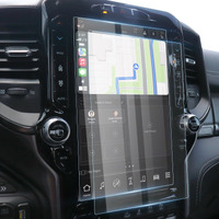 Karltys 2 Pack 12-Inch Ram Tempered Glass Screen Protector For Dodge Ram Accessories 2019-2024 2025 Ram 1500 2500 3500 Trx Rebel Laramie Limited Uconnect Touchscreen Cover Anti Glare Anti Scratch