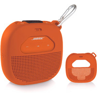 Getgear Silicone Cover Sleeve For Bose Soundlink Micro Portable Outdoor Speaker  Customized Design Skin Giving All 6 Directions Protection  Best Matching In Shape And Color(Orange)