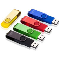Seedete 16Gb Usb Flash Drives  Usb Stick  Thumb Drive Rotated Design  Memory Stick With Led Light For External Storage And Backup Data  Jump Drive  5 Pack 16Gb (5 Colors: Gold Black Green Red Blue)