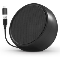 Abrru Usb Computer Speaker For Laptop  Pc  External Speakers For Desktop Computer  Crystal Clear Sound  Rich Bass  Loud Volume  Direct Control  Plug-N-Play (Black)