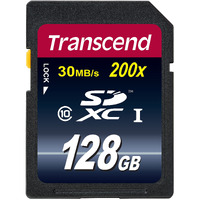 Transcend 128Gb Sdxc Class 10 Flash Memory Card Up To 30Mb/S (Ts128Gsdxc10E)