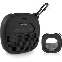 Silicone Cover Sleeve For Bose Soundlink Micro Portable Outdoor Speaker  Customized Design Skin Giving All 6 Directions Protection  Best Matching In Shape And Color(Black)