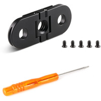 Hsu Replacement Folding Fingers Compatible With Gopro Hero 12/11/10/9/8 Black Max  Replacement Adapter Mount With 1/4 Tripod Connector Port For Housing Handle Monopod Mount
