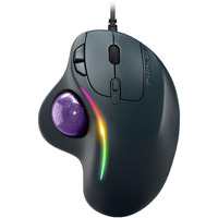 Trackball Mouse Wired  Ergonomic Comfort Design Reduces Muscle Strain  Usb Plug&Play  Easy Thumb Control  Precision Tracking With 5 Adjustable Dpi  Rgb Rollerball Mouse Compatible For Pc  Mac  Windows