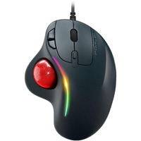 Trackball Mouse Wired  Ergonomic Comfort Design Reduces Muscle Strain  Usb Plug&Play  Easy Thumb Control  Precision Tracking With 5 Adjustable Dpi  Rgb Rollerball Mouse Compatible For Pc  Mac  Windows