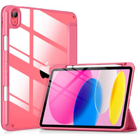 Dttocase For Ipad 10Th Generation Case 2022  10.9 Inch Case With Clear Transparent Back And Tpu Shockproof Frame Cover [Built-In Pencil Holder  Support Auto Sleep/Wake] -Watermelon