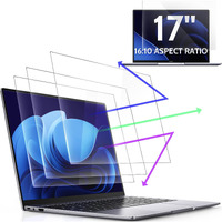 3 Pcs 17"" Anti Blue Light Screen Protector Compatible With Lenovo Hp Dell Acer Asus Samsung Etc Laptop-16:10 Aspect  17 Inch Computer Monitor Glare Filter Uv Blocker Shield Cover Eye Protection Film