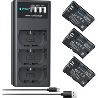 Artman 3-Pack 2750Mah Lp-E6 Lp-E6N Batteries And 3-Slot Lcd Charger Compatible With Canon Eos R6 R5 R 90D 80D 70D 60D 60Da 6D 6D Mark Ii 5D Mark Ii/Iii/Iv 5Ds 5Ds R 7D 7D Mark Ii Xc15 Xc10 Bmpcc 4K/6K