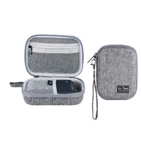 Gl.Inet Gadget Organizer Case For Travel Routers Gl-Axt1800/ Mt3000/ Sft1200/ E750/ A1300  Chargers  Cables  And Accessories  Durable Pouch  Hand-Carry Eva Bag  Anti-Shock  Water Resistant (Grey)
