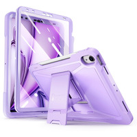 Ztotopcases For Ipad Air 6Th Generation 11 Inch Case M2 2024  Ipad Air 5Th/4Th Gen 10.9 Inch 2022/2020  Ipad Pro 11"" 2018 1St  Built-In Screen Protector  Shockproof Cover+ Kickstand - Purple