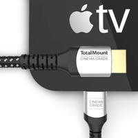 Totalmount Cinema Grade - Gold-Plated Hdmi Cable For Apple Tv - Hd  4K  8K  And 10K - Full Apple Tv Compatibility (3 Feet)