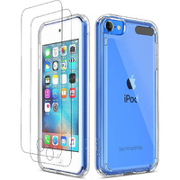 Ulak Compatible With Ipod Touch 7 Case Clear  Ipod Touch 6 Touch 5 Case With 2 Screen Protectors  [Anti-Yellowing] Slim Soft Tpu Bumper Hard Cover For Ipod Touch 5Th /6Th /7Th Generation  Clear