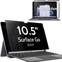 Peslv Privacy Screen For 10.5 Inch Surface Go 3/2/1  Magicsuction Removable Anti Spy Black Protector  Glare Blue Light Filter For Microsoft Laptop Computer Monitor