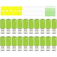 Usb Memory Stick 2Gb Usb Flash Drive 20 Pack  Nicepicten Usb Drive Thumb Drive Bulk 2Gb Zip Drive Usb Jump Drives Multipack Pendrive Memoria Usb Pen Drive With Lanyadrs & Label  Green 20Pcs 2Gb U Disk