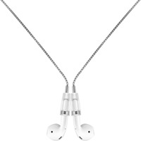 Lawonda Anti-Lost Neck Strap For Airpods  Strong Magnetic Necklace Holder String  Sports Lanyard For Headphone Compatible With Airpods 1&2/ Pro /3Rd /Pro 2 O Silver