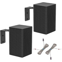 Pair Of Speaker Wall Mount For Samsung Speaker Mount With Speaker Wire Surround Sound Speaker Mount Brackets For Samsung Rear Speaker Swa 8500S/9000S/9100S/9200S/9500S And More Speaker Wall Brackets