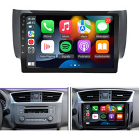For 2013-2017 Nissan Sentra Radio Built-In Carplay&Android Auto 2G Ram 32G Rom Android 10.1 Car Radio Stereo Navigation Bluetooth Touch Screen Car Multimedia Radio
