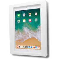 Tabcare Anti-Theft Acrylic Vesa Enclosure For Apple Ipad Mini 1/2/3 With Free Wall Mount Kit & 90-Degree Angle Charge Cable (Ipad Mini 1/2/3 8""  White)