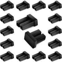 Sfp Sfp+ Sfp28 Dust Cover Anti-Dust Fiber Optic Caps Transceiver Plugs Protector For Lc Duplex Port Black Silicone 100Pcs