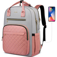 Yamtion Backpack For Women And Teen Girls School Backpack Tsa Laptop Bookbag With Usb For College University Students Business Office Work Travel