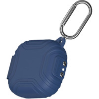 Ucpovt [Secure Lock] Silicone Case For Shokz Openfit Open-Ear True Wireless Bluetooth Headphones Full Body Anti-Scratch Shockproof Protective Cover For Shokz Openfit T910 Earbuds With Keychain (Blue)