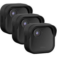 Silicone Case Cover For All-New Blink Outdoor 4 (4Th Gen) - Weatherproof Protective Skin Cover With Hat Brim For All-New Blink Outdoor 4 Smart Security Camera (Black  2 Pack)