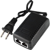 Steamemo 52V Gigabit Poe Injector Adapter  15W 10/100/1000Mbps Ieee 802.3Af Compliant  Plug & Play  Gigabit Poe Adapter For Ip Cameras And Voip Phones Network Distance Up To 328 Ft